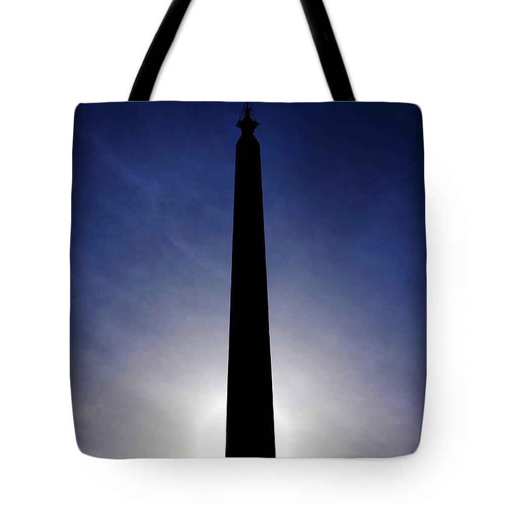 Silhouette Tote Bag featuring the photograph Lateran Obelisk by Fabrizio Troiani