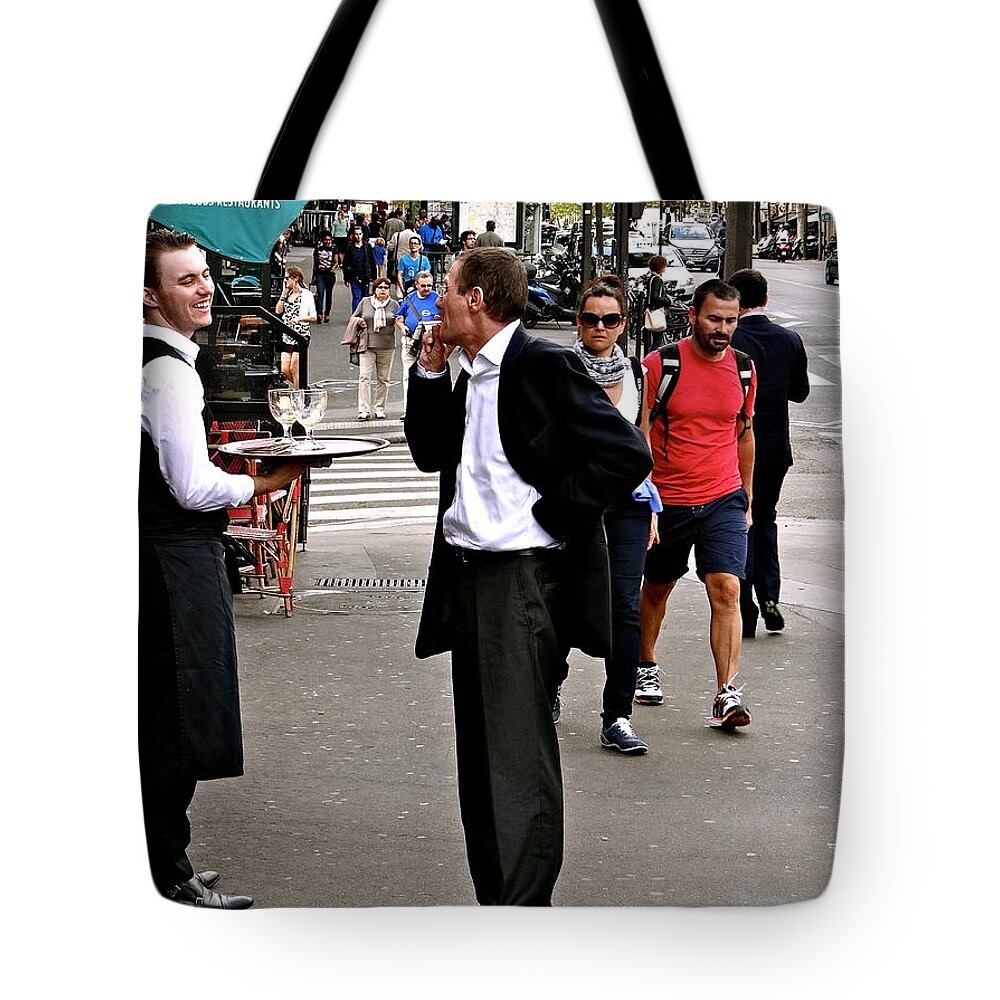 Paris Tote Bag featuring the photograph Laughter Is The Best Medicine by Ira Shander