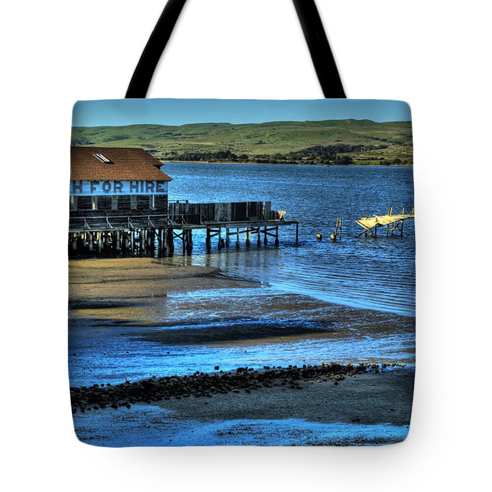 Point Reyes Tote Bag featuring the photograph Launch For Hire by Paul Gillham