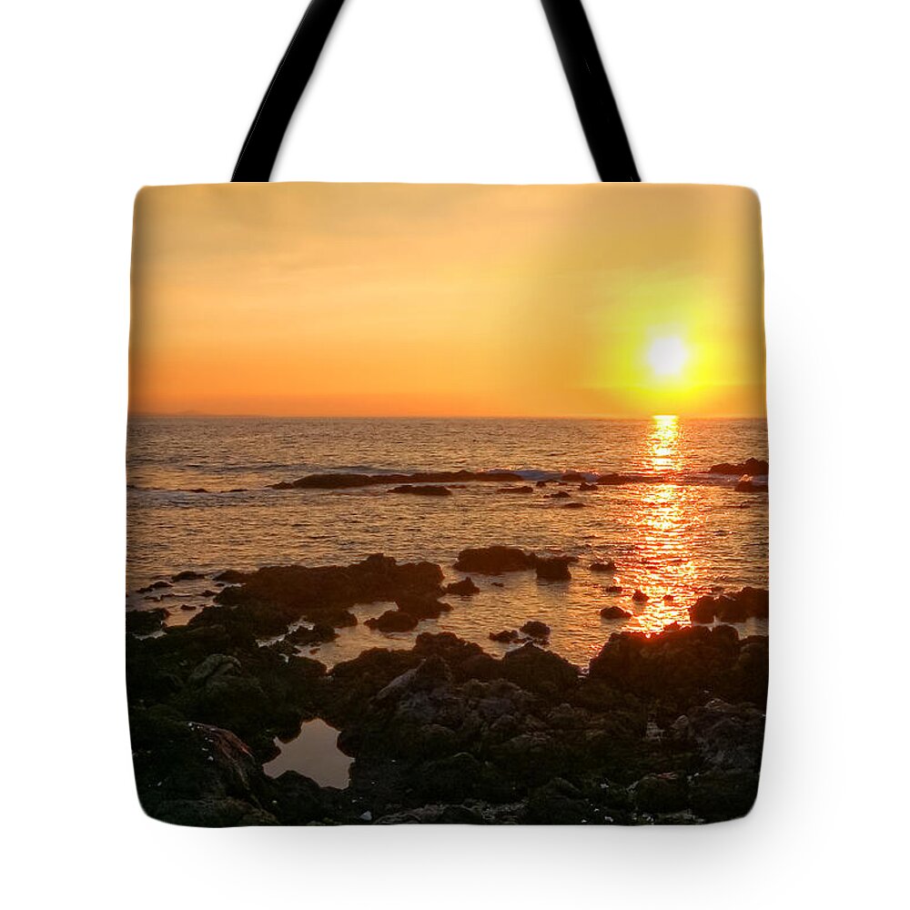 Hawaii Tote Bag featuring the photograph Lava Rock Beach by Lars Lentz