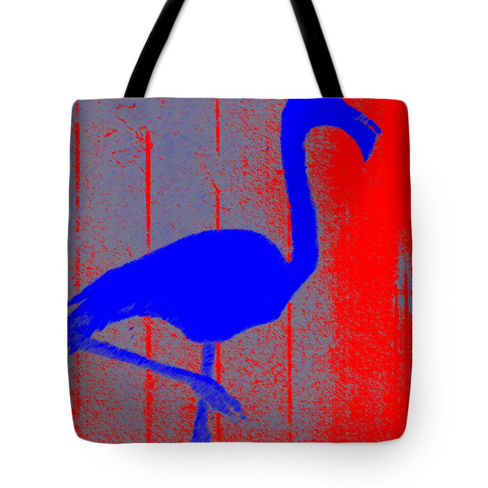 Flamingo Tote Bag featuring the digital art Le Flamant by George Pedro