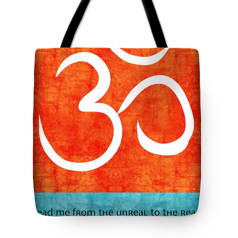Om Tote Bag featuring the painting Lead Me by Linda Woods