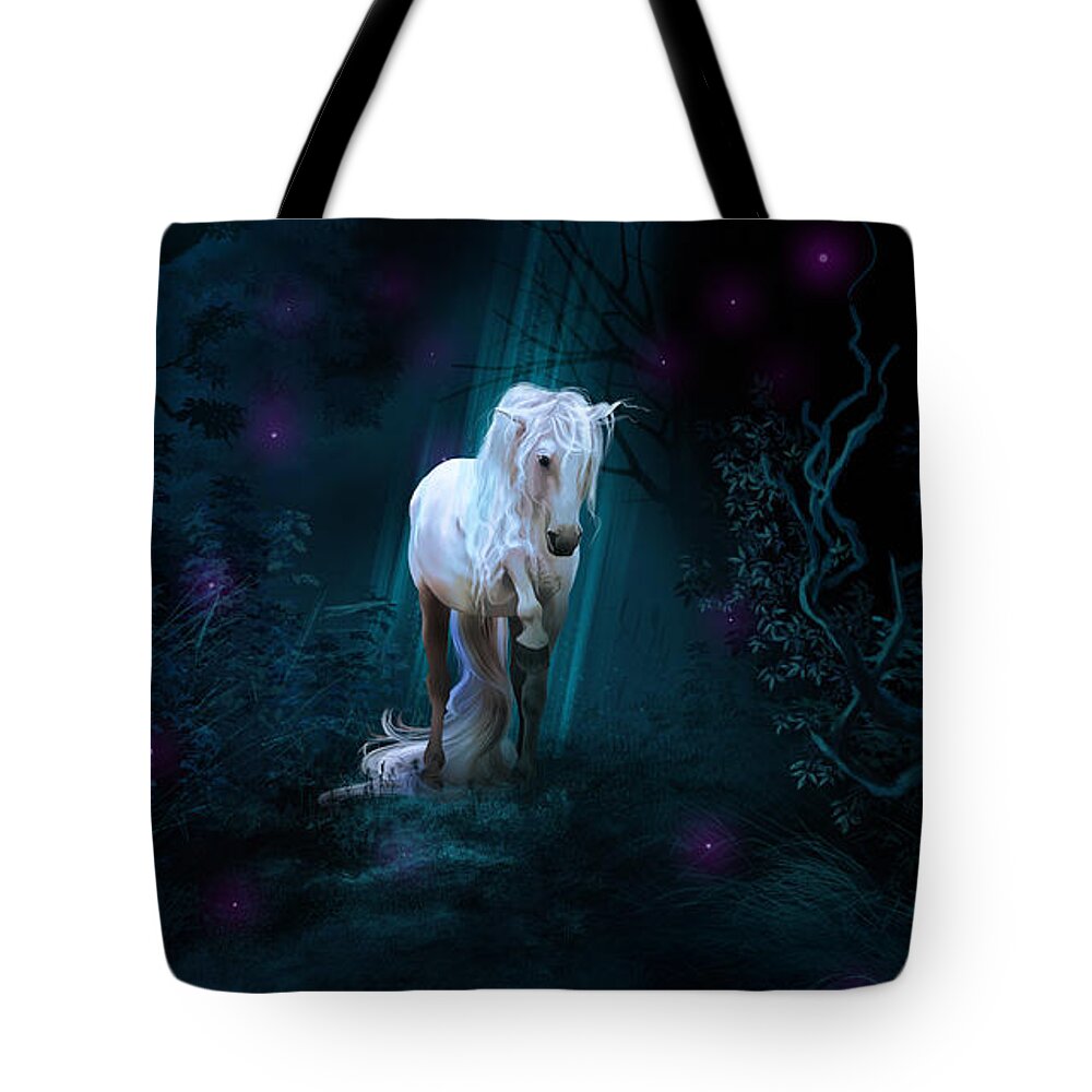 Arab Horse Tote Bag featuring the digital art Left Alone by Kate Black