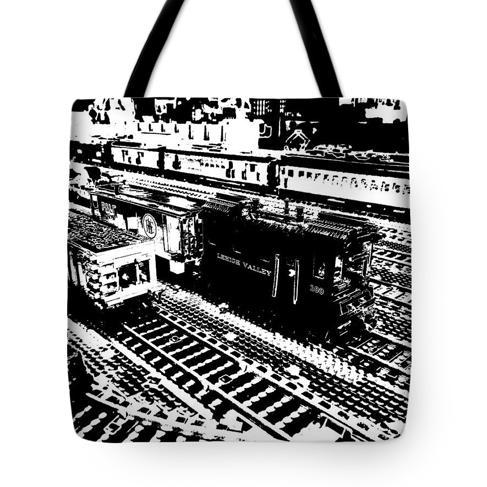 Lego Tote Bag featuring the photograph Lego Junction by Richard Reeve