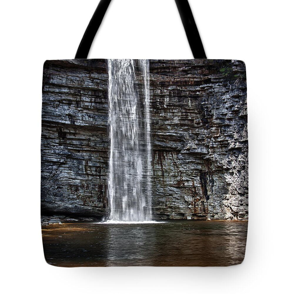 Awosting Falls Tote Bag featuring the photograph Let it flow by Rick Kuperberg Sr