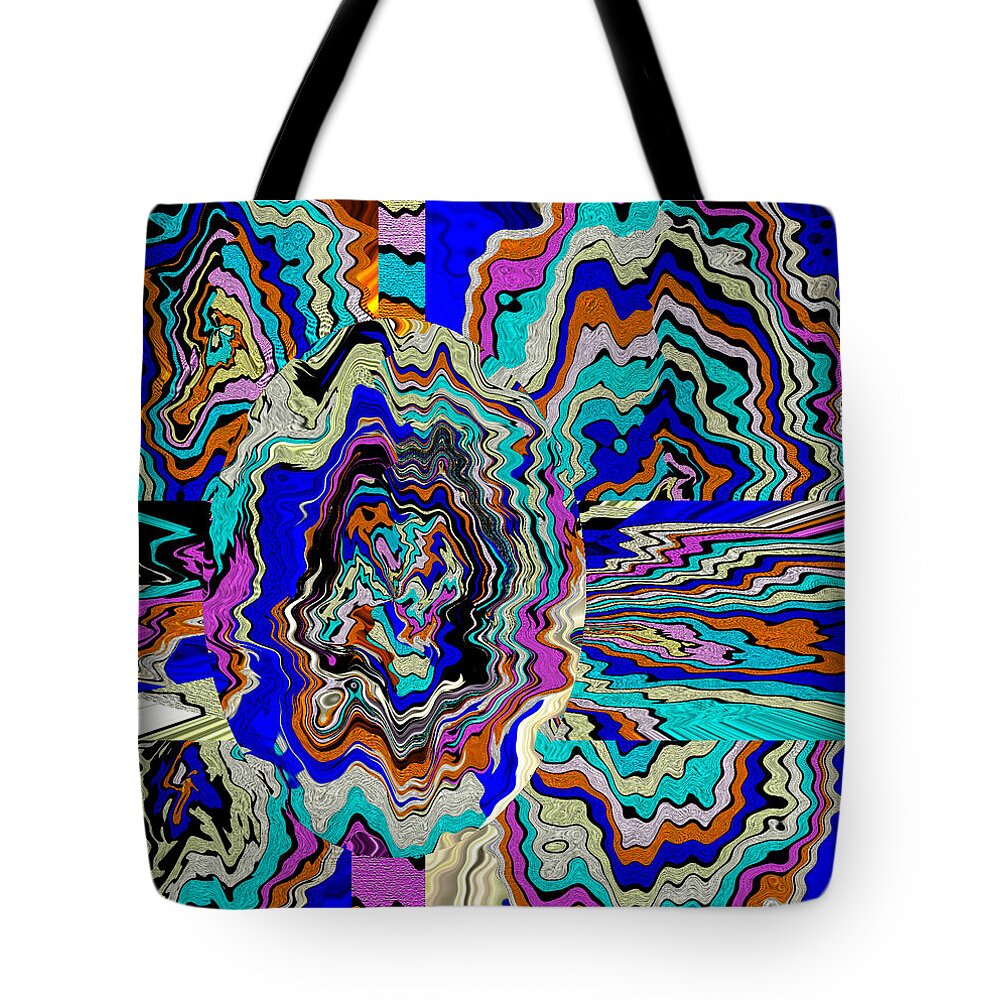 Original Abstract Art Paintings Prints Tote Bag featuring the painting Original Abstract Art Painting LET LIFE BLOOM by RjFxx at beautifullart com Friedenthal