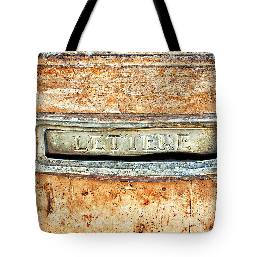 Rotten Tote Bag featuring the photograph Lettere Letters by Silvia Ganora
