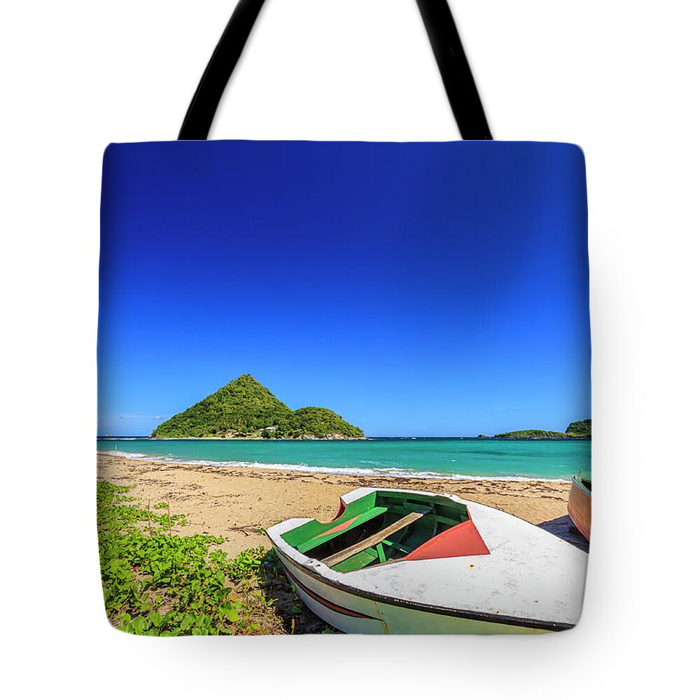 Scenics Tote Bag featuring the photograph Levera Beach, Grenada W.i by Flavio Vallenari