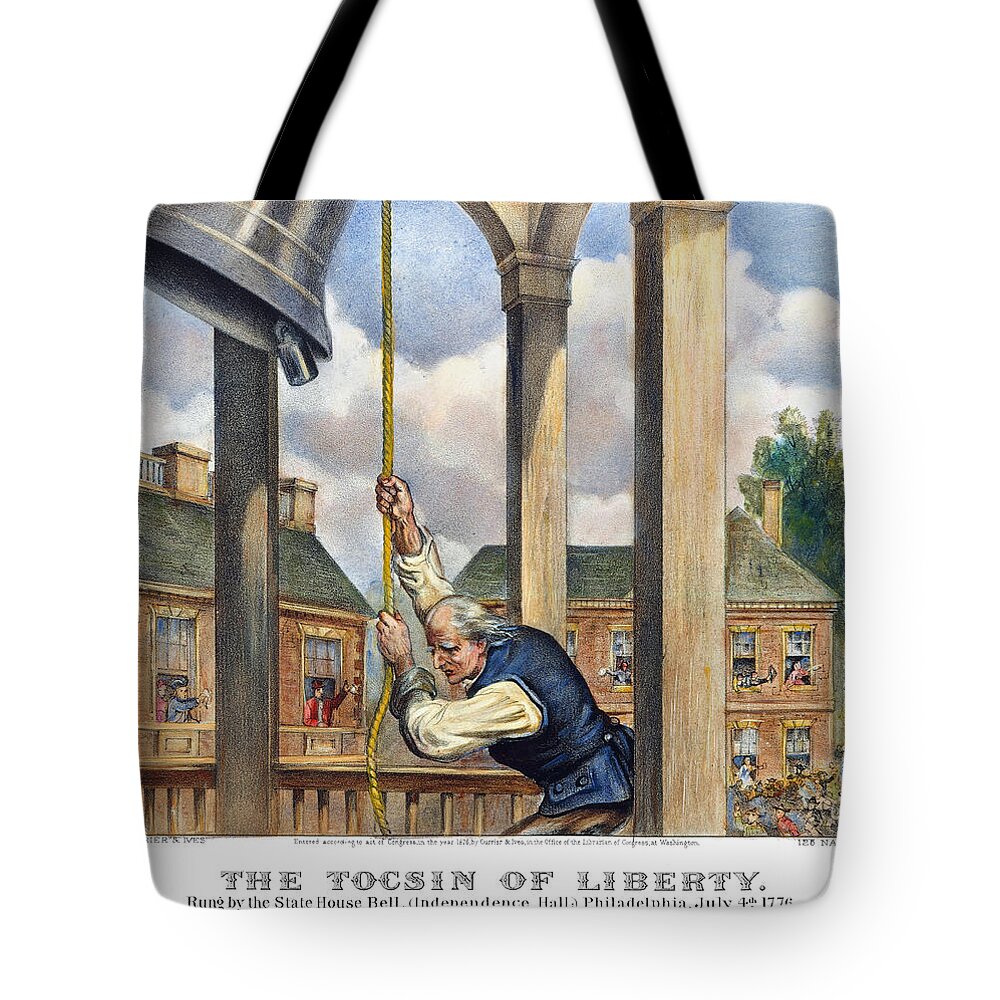 1776 Tote Bag featuring the photograph Liberty Bell, 1776 by Granger