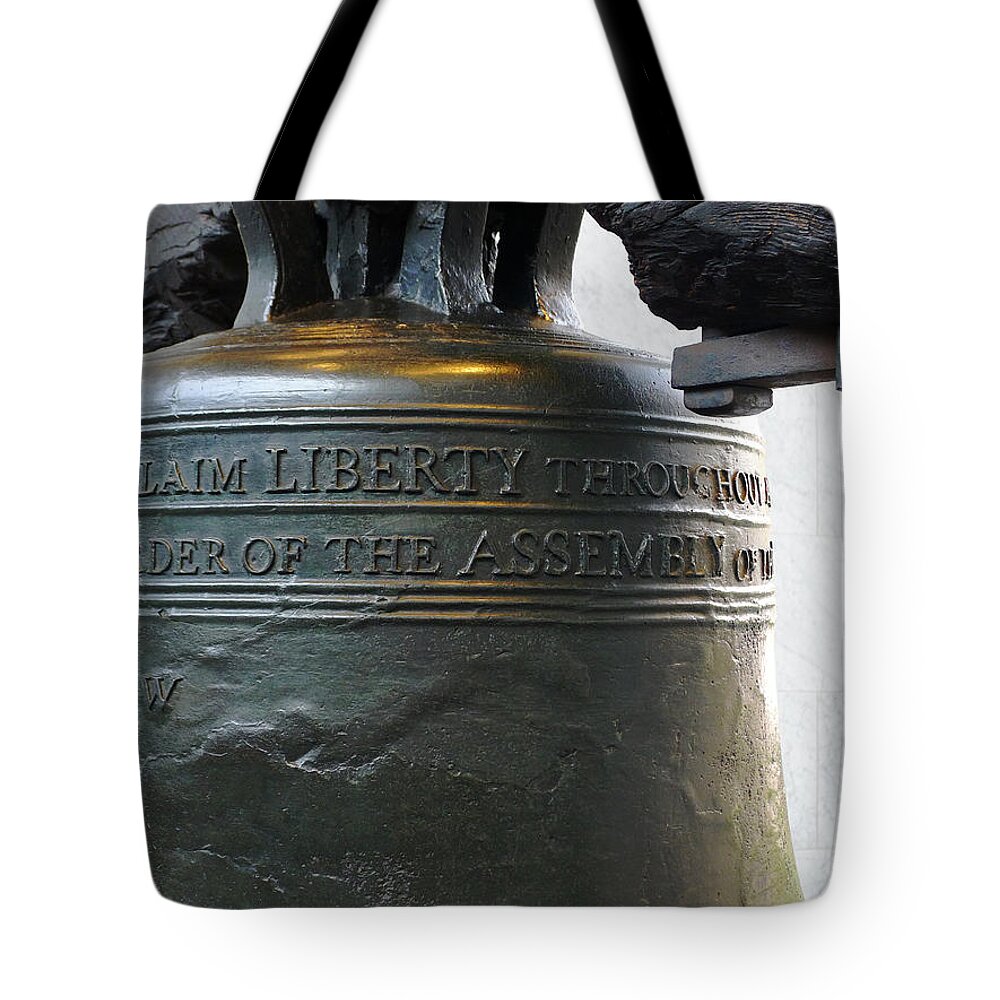 Liberty Tote Bag featuring the photograph Liberty Bell by Richard Reeve