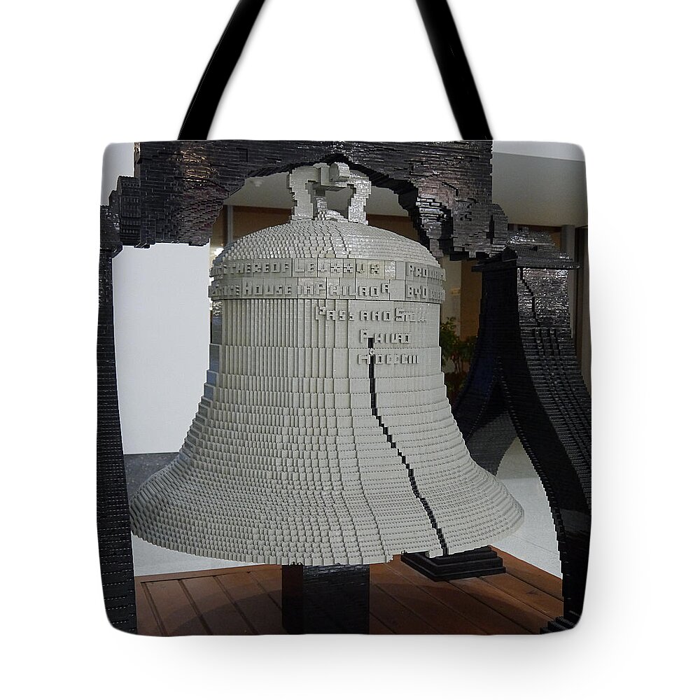 Richard Reeve Tote Bag featuring the photograph Liberty in Lego by Richard Reeve