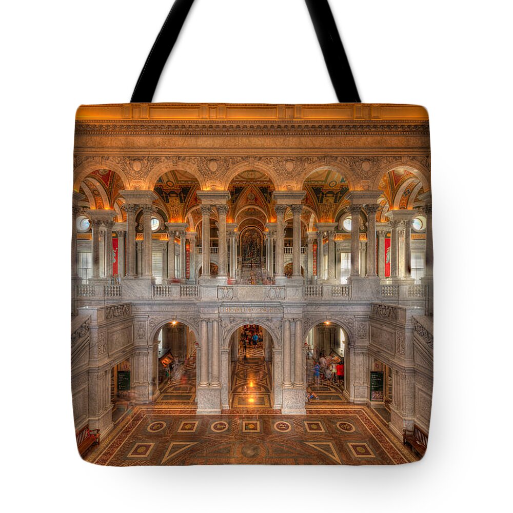 Library Of Congress Tote Bag featuring the photograph Library Of Congress by Steve Gadomski