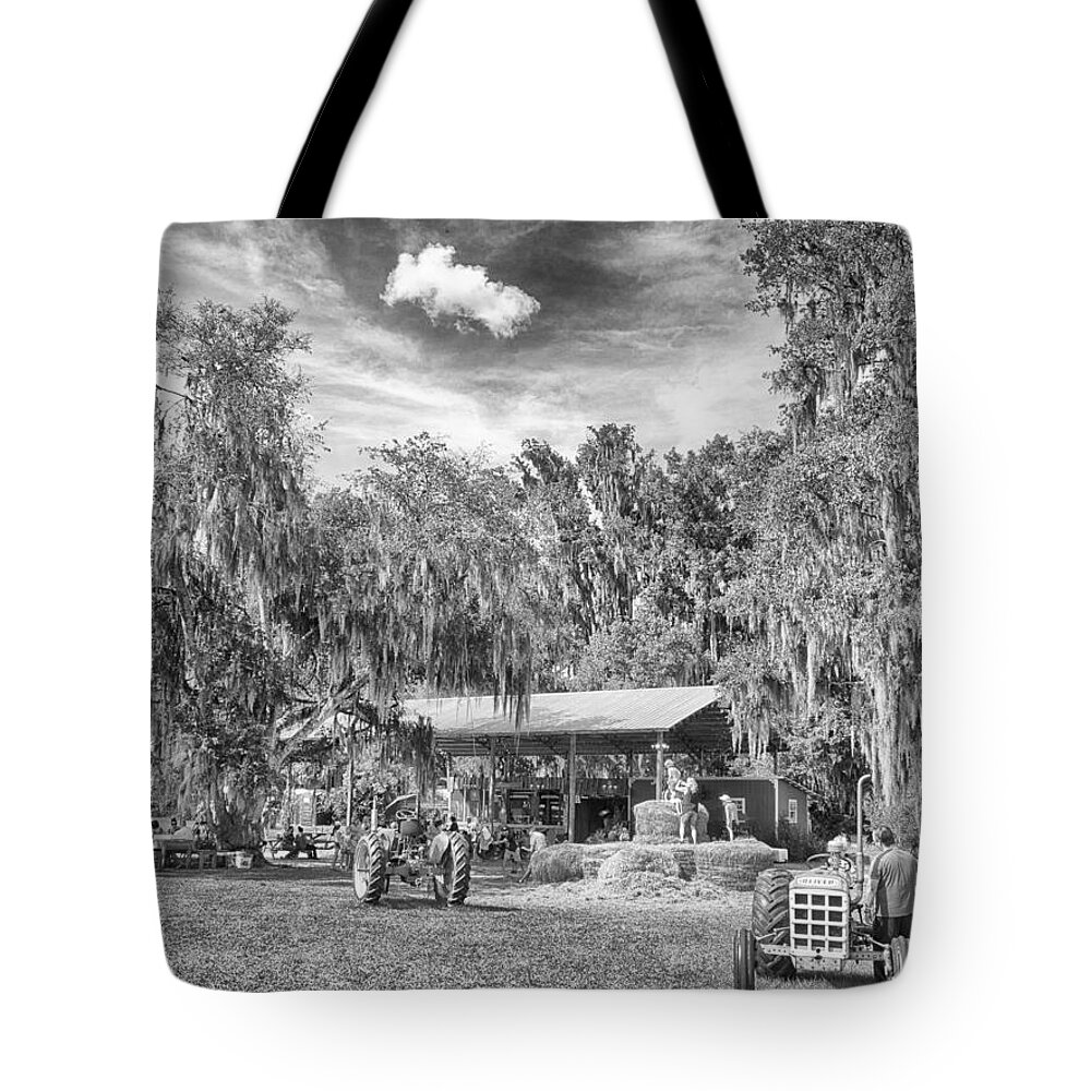 Landscape Tote Bag featuring the photograph Life on the Farm by Howard Salmon