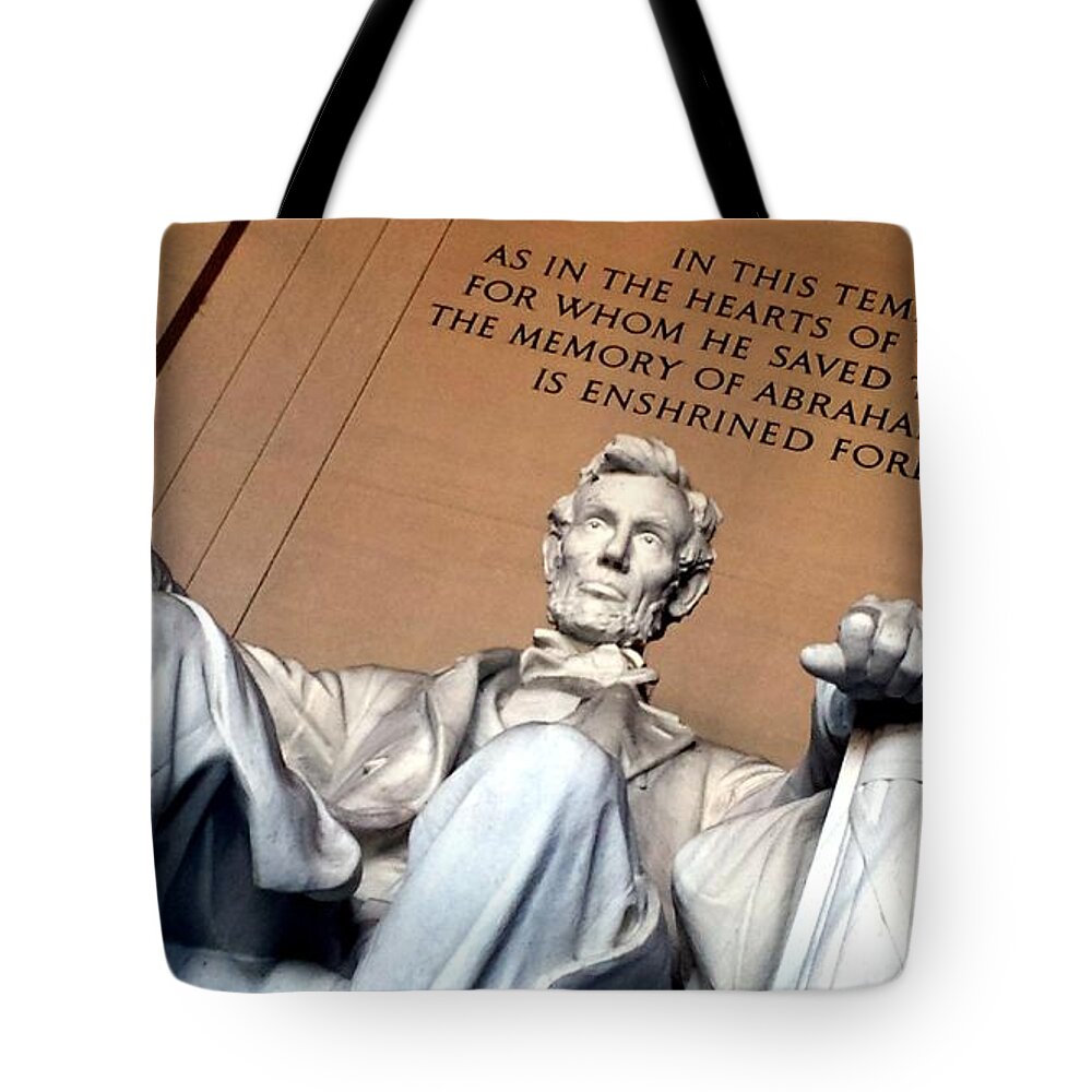 Washington Tote Bag featuring the photograph Lincoln Memorial by Kenny Glover