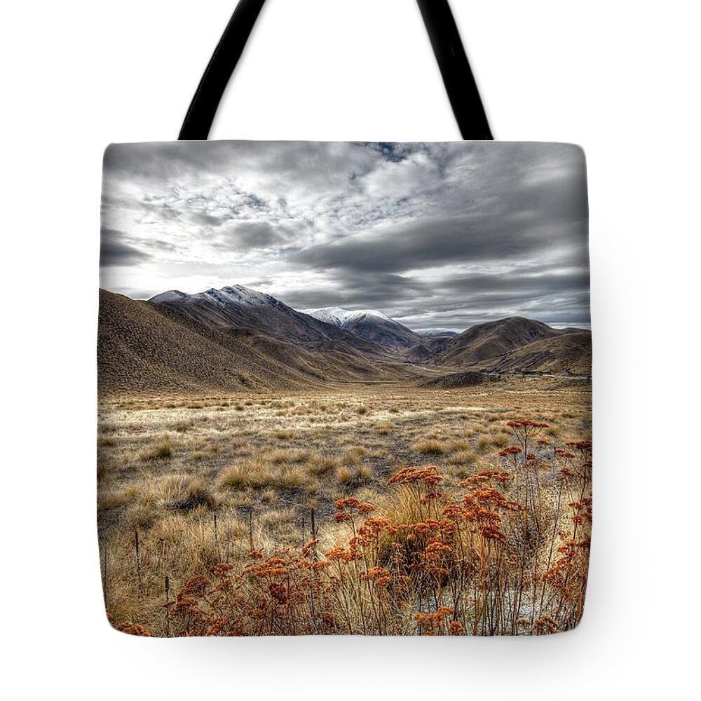 Scenics Tote Bag featuring the photograph Lindis Pass, New Zealand by Images By Ni-ree