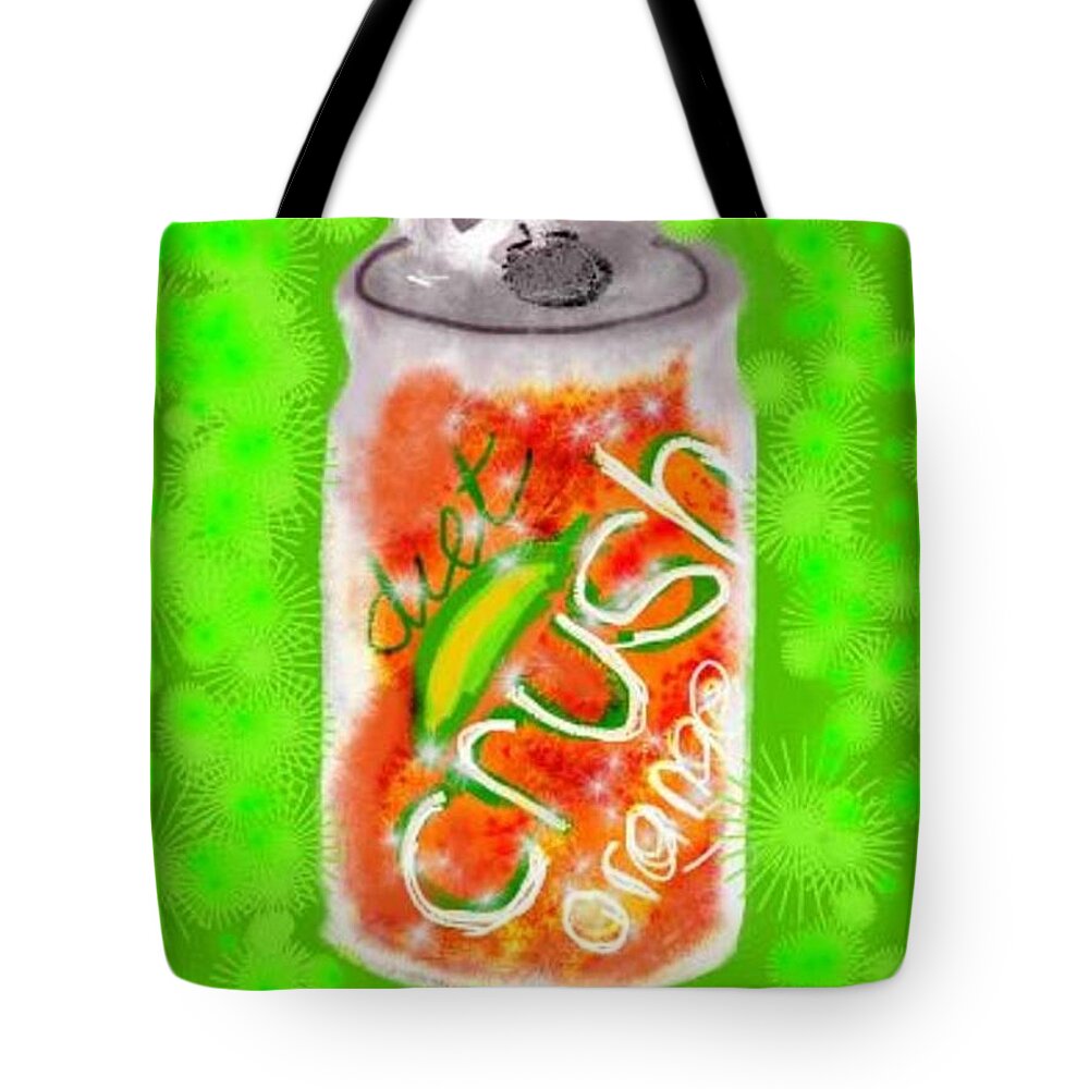 Digital Image Of Diet Crush Tote Bag featuring the digital art Liquid Ambrosia by Renee Michelle Wenker