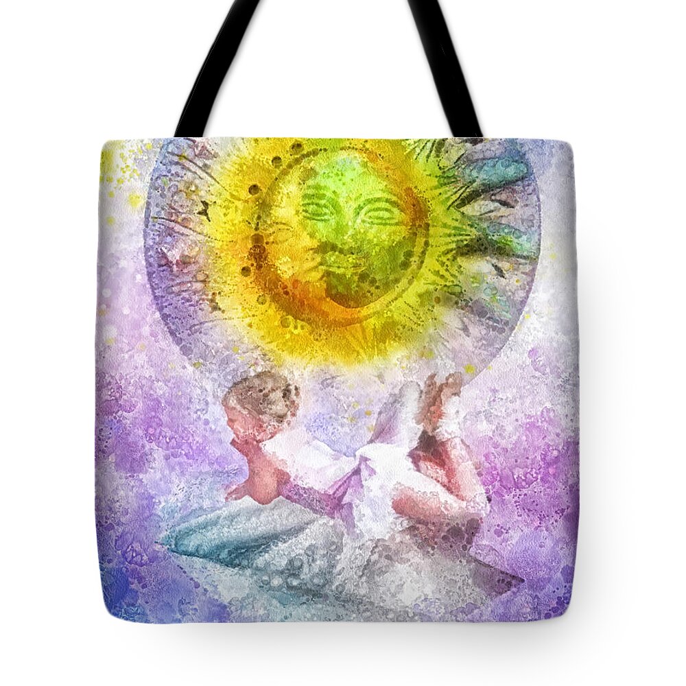 Little Dancer Tote Bag featuring the painting Little Dancer by Mo T