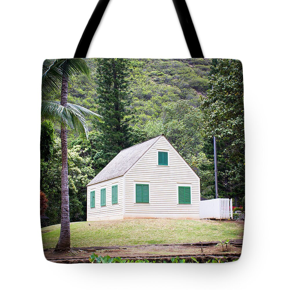 Hawaii Tote Bag featuring the photograph Little House By The Taro Pond by Christie Kowalski