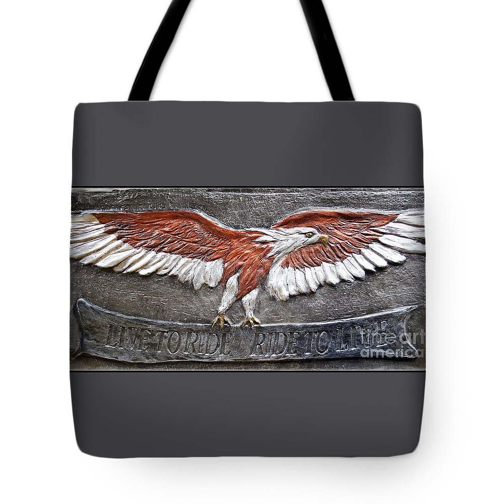 Fine Art Print Tote Bag featuring the photograph Live to Ride by Ella Kaye Dickey