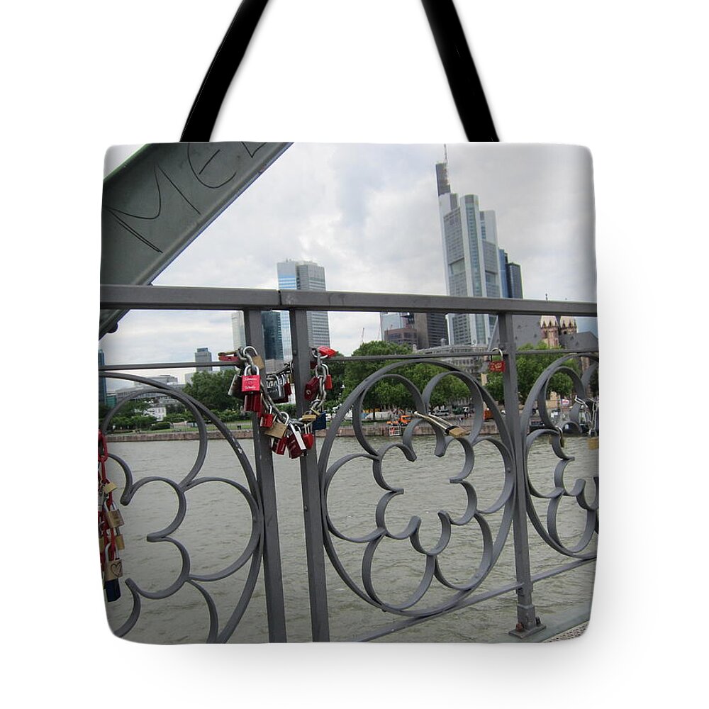 Lock Tote Bag featuring the photograph Locks of Love 1 by Pema Hou