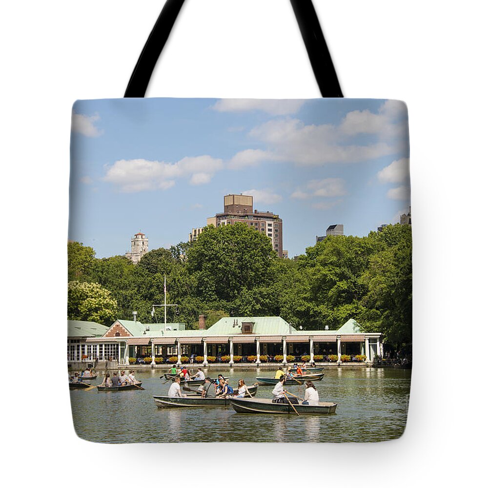 New York City Tote Bag featuring the photograph Loeb Boathouse by Bob Phillips