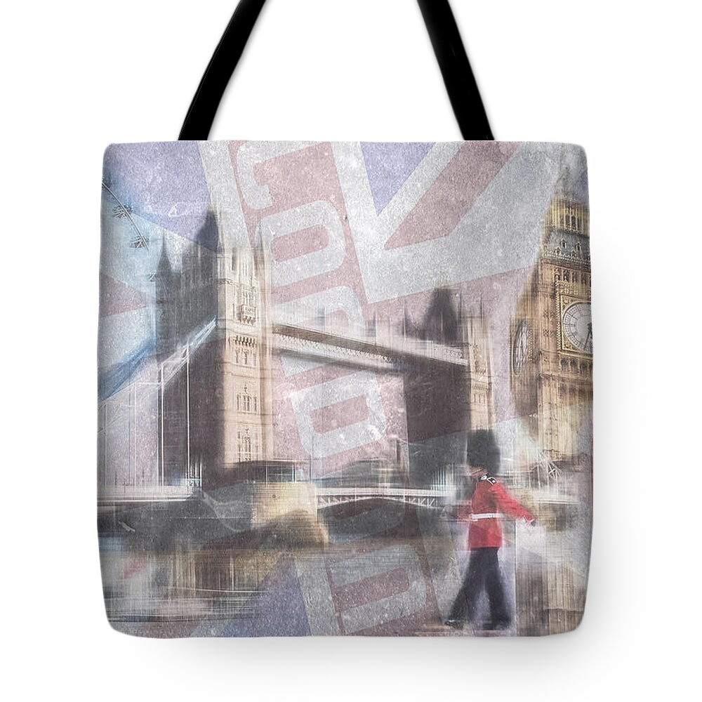 Great Britain Tote Bag featuring the photograph London blue by Hannes Cmarits