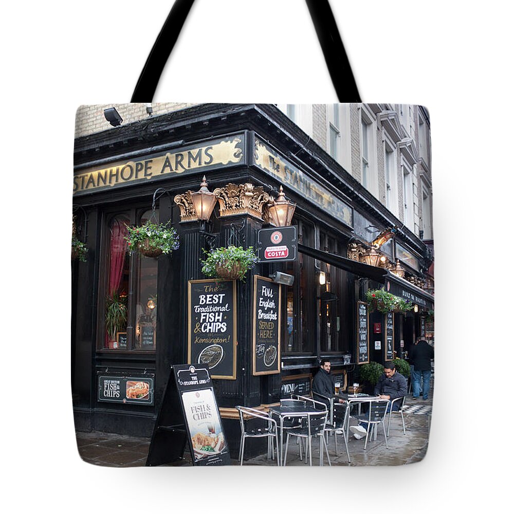 England Tote Bag featuring the photograph London Pub by Thomas Marchessault