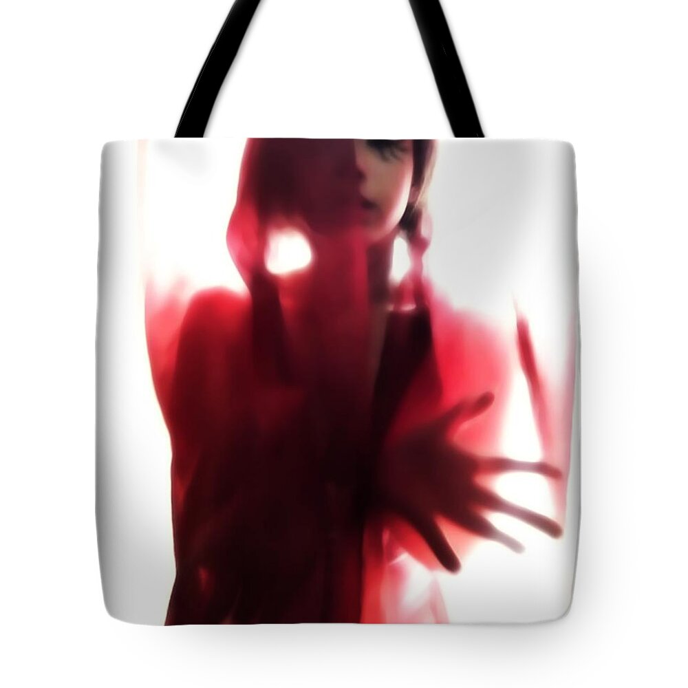 White Tote Bag featuring the photograph Lone by Jessica S