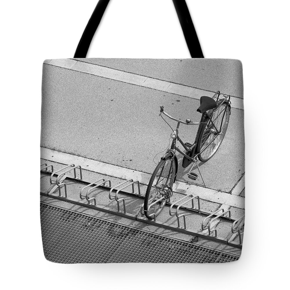 Bicycle Tote Bag featuring the photograph Lonely Bicycle by Andreas Berthold