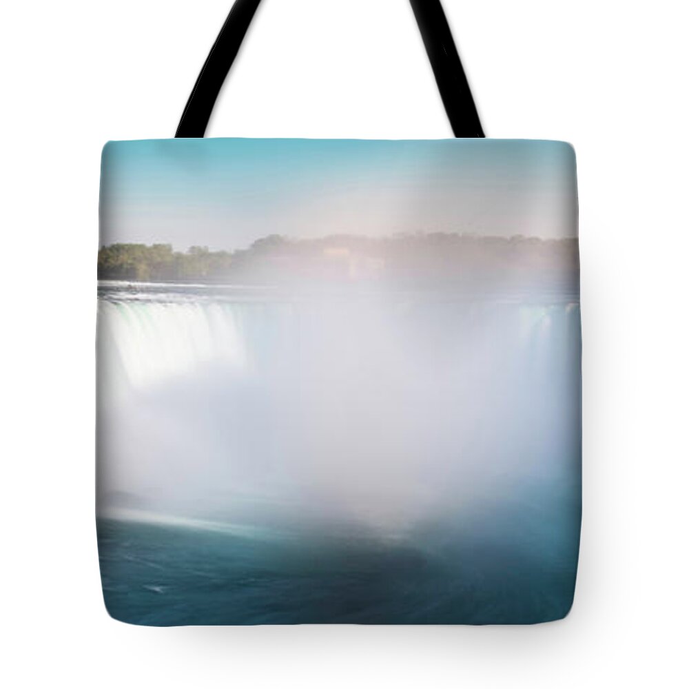 Scenics Tote Bag featuring the photograph Long Exposure Of Horseshoe Falls Of by D3sign