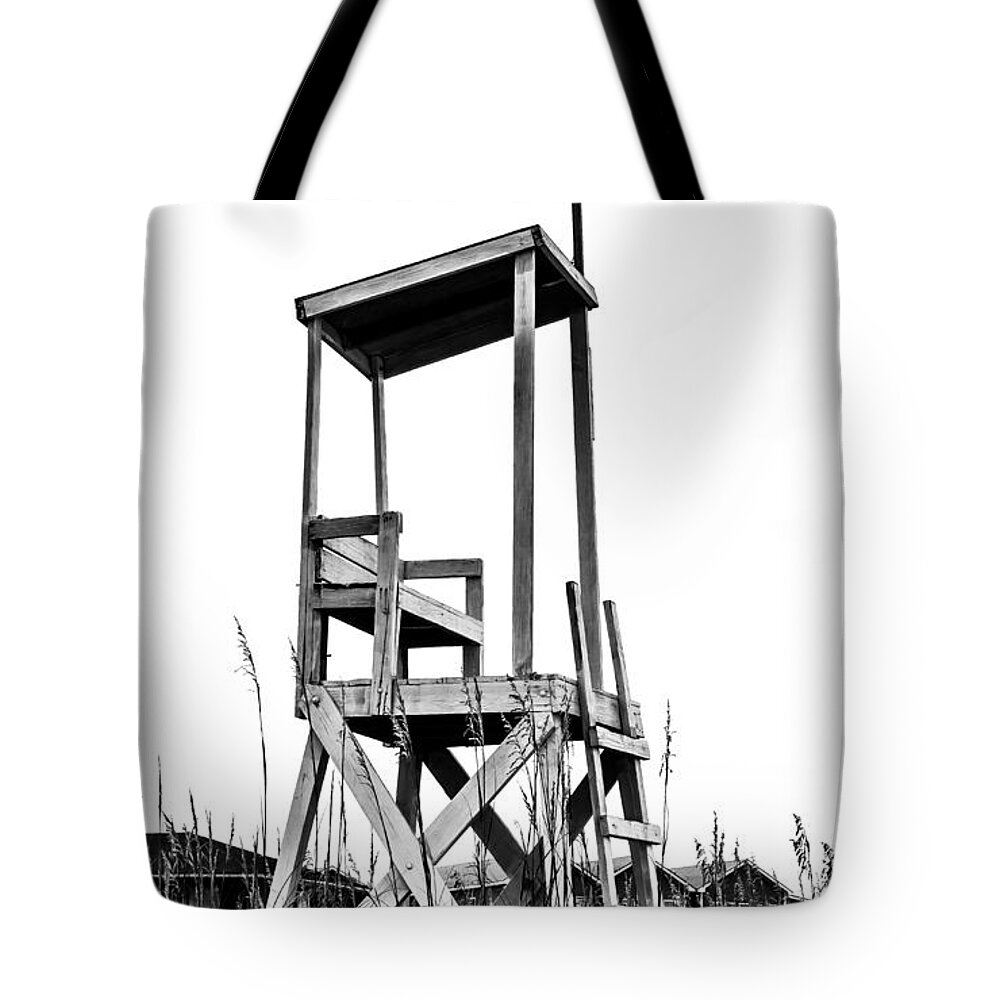Beach Chair Tote Bag featuring the photograph Look Out by Mary Hahn Ward