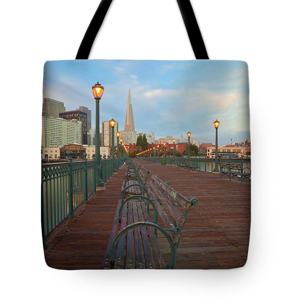 San Francisco Tote Bag featuring the photograph Looking Back by Jonathan Nguyen