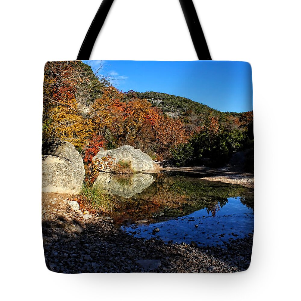 Lost Maples Tote Bag featuring the photograph Lost Maples State Natural Area by Judy Vincent