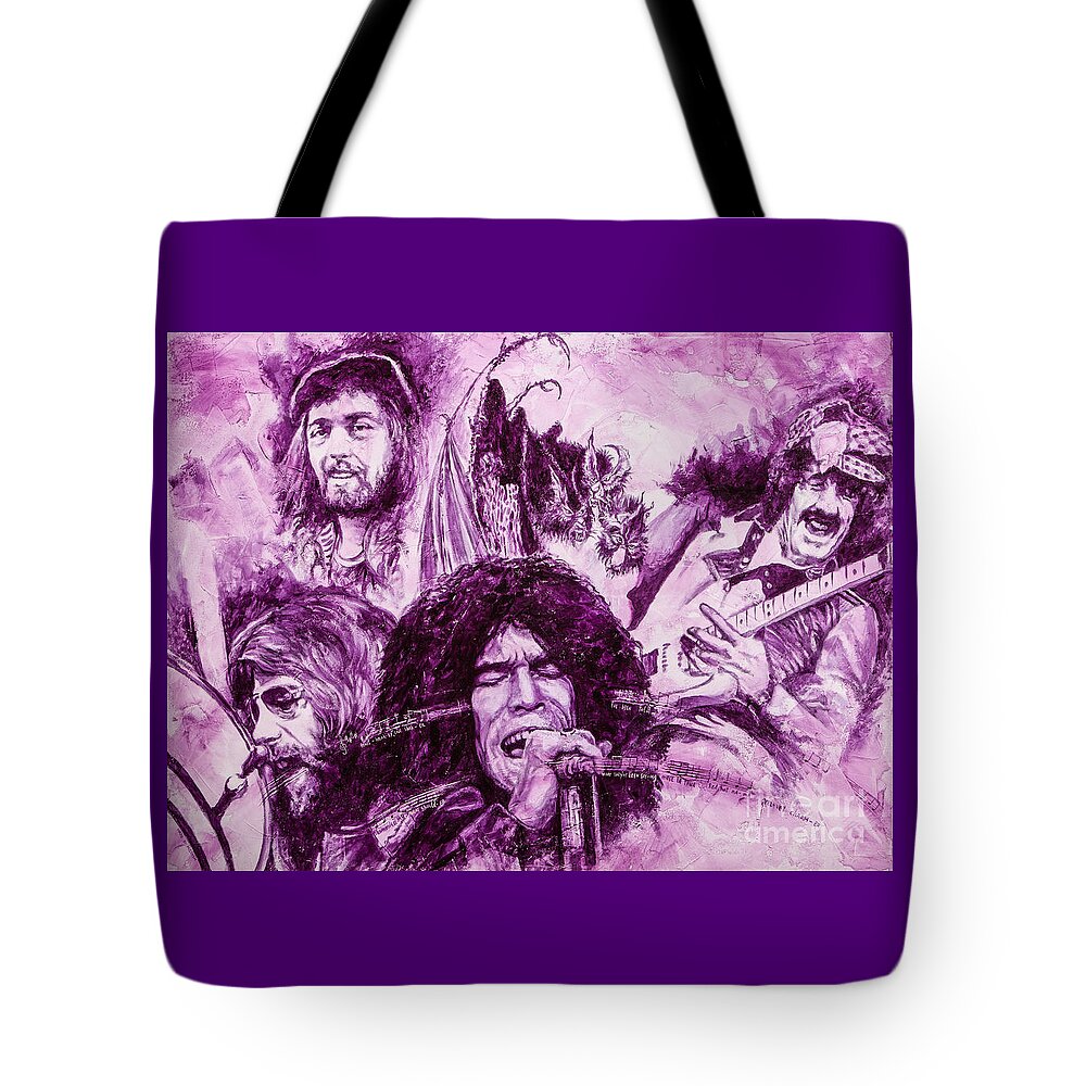 Nazareth Tote Bag featuring the painting Loud'n'Proud by Igor Postash