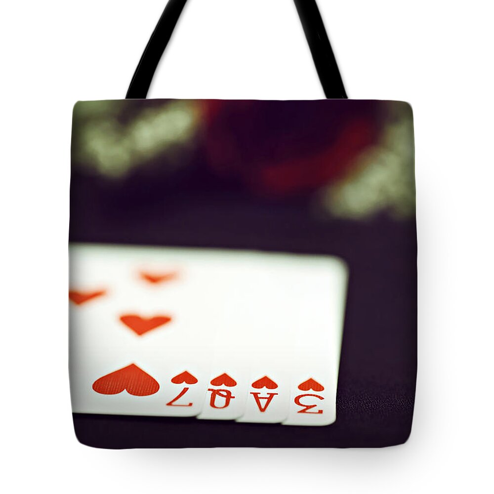 Cards Tote Bag featuring the photograph Love Trick by Trish Mistric