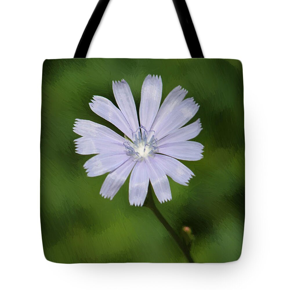 Chicory Tote Bag featuring the photograph Lovely Chickory by Anita Oakley