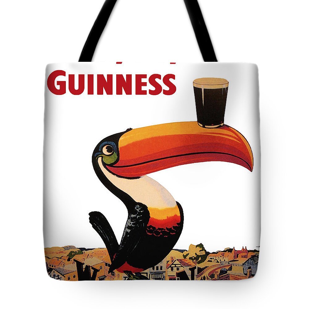 Lovely Day For A Guinness Tote Bag featuring the digital art Lovely Day for a Guinness by Guinness