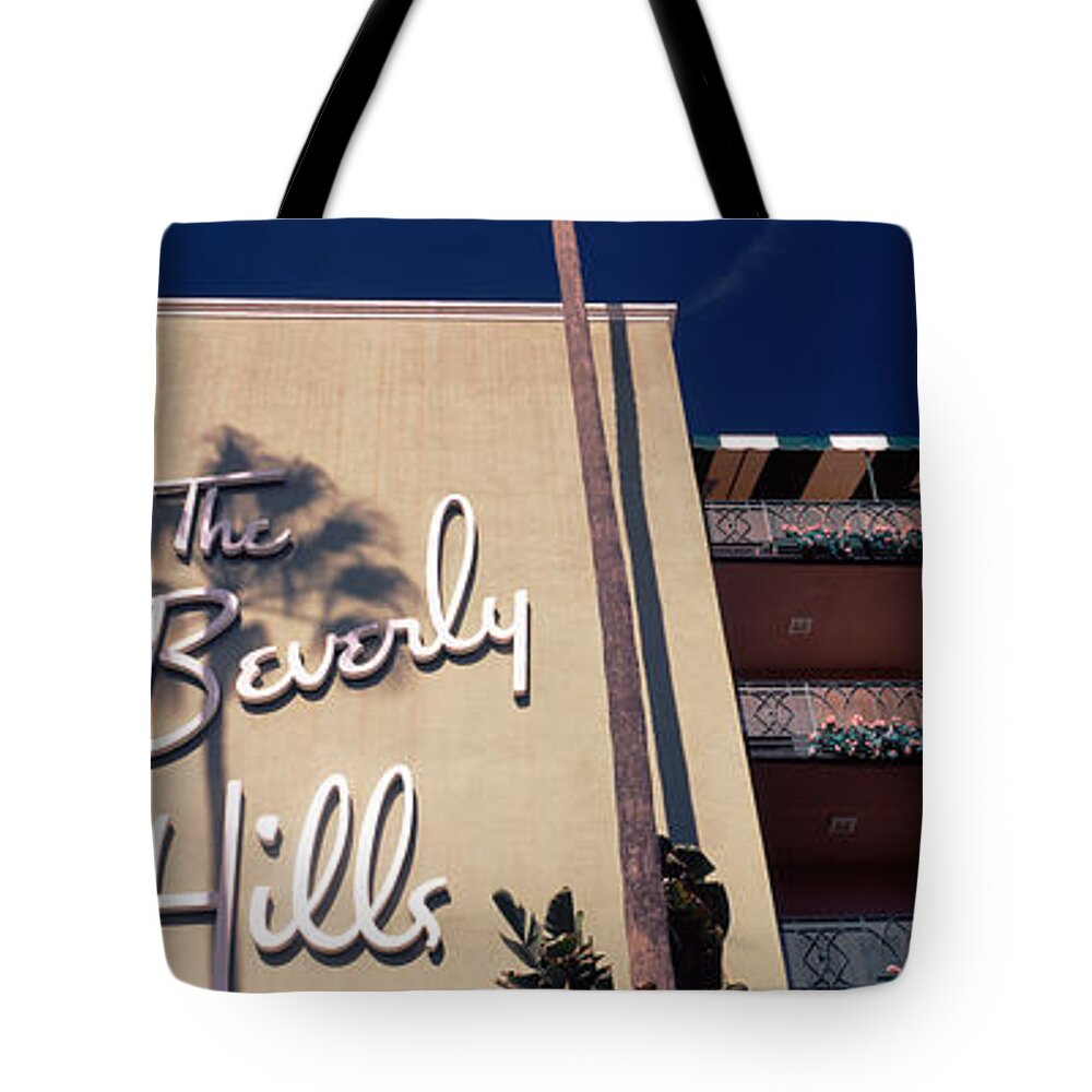 Photography Tote Bag featuring the photograph Low Angle View Of A Hotel, Beverly by Panoramic Images