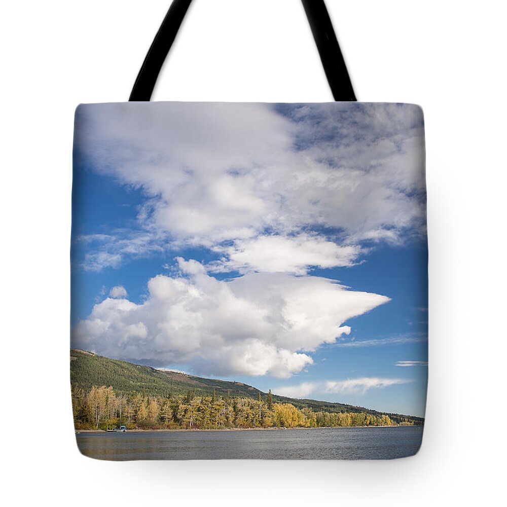 Lower St. Mary Lake Tote Bag featuring the photograph Lower St. Mary Lake 2 by Greg Nyquist