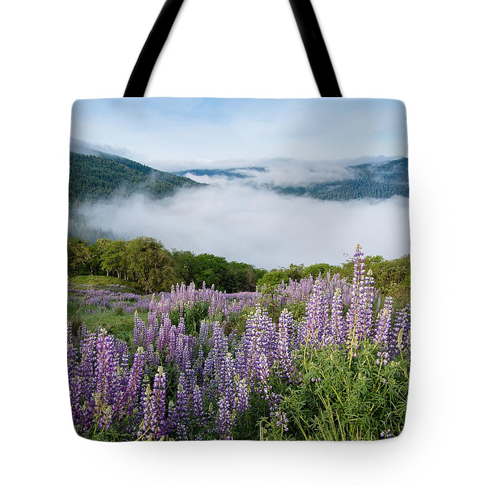 Lupine Tote Bag featuring the photograph Lupine of Bald Hills by Greg Nyquist