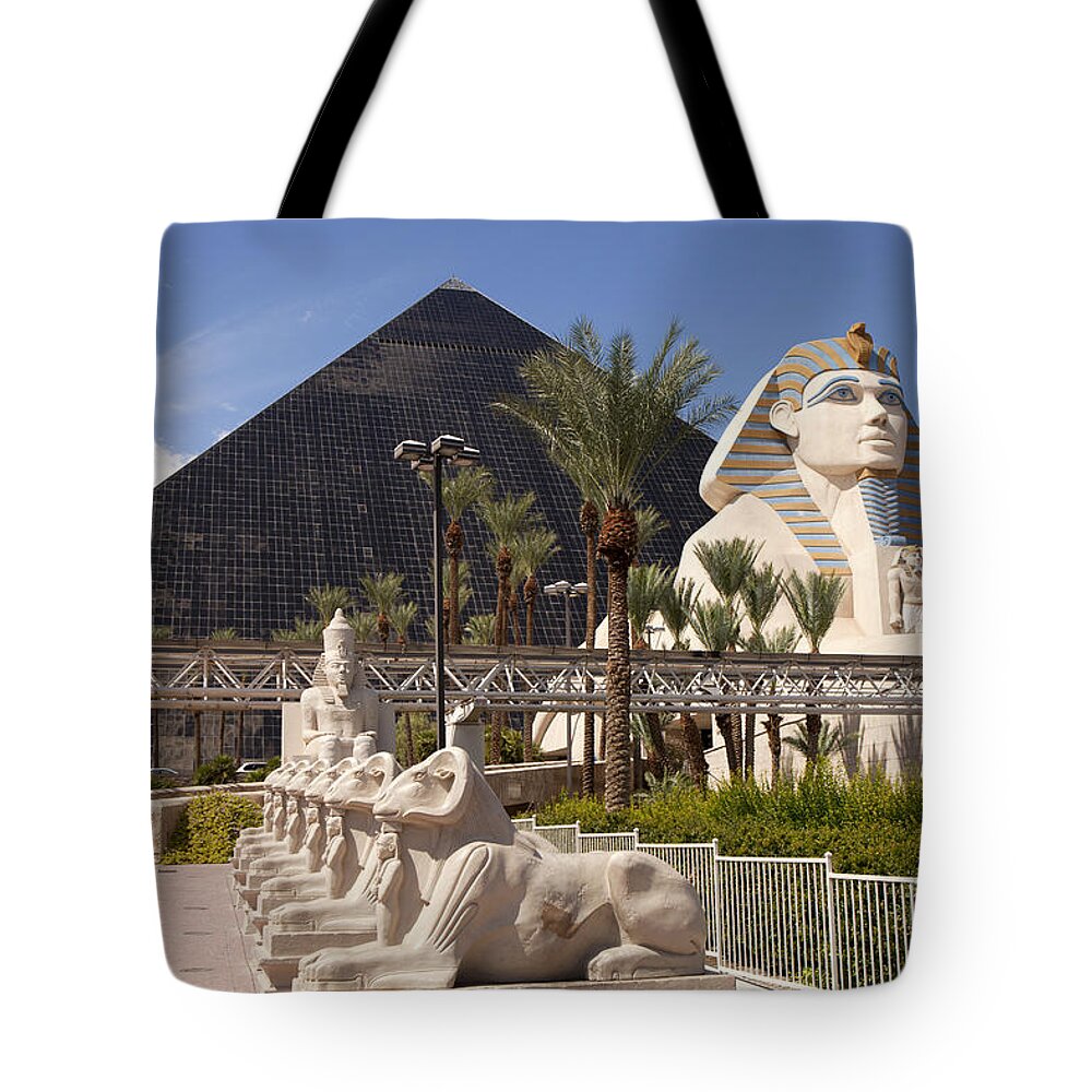 Las Vegas Tote Bag featuring the photograph Luxor Casino in Las Vegas by Anthony Totah