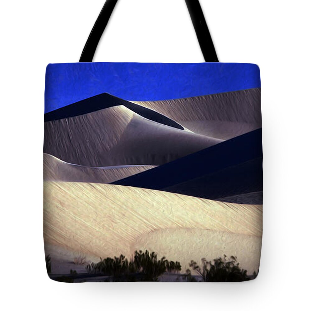 Death Valley Tote Bag featuring the photograph M E S Q U I T E D by Joe Schofield