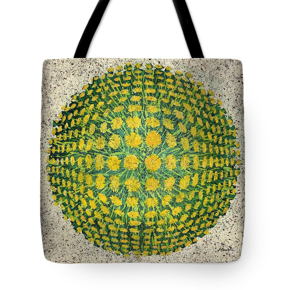 Mum Tote Bag featuring the painting M U M - Bulge Dots by Hailey E Herrera