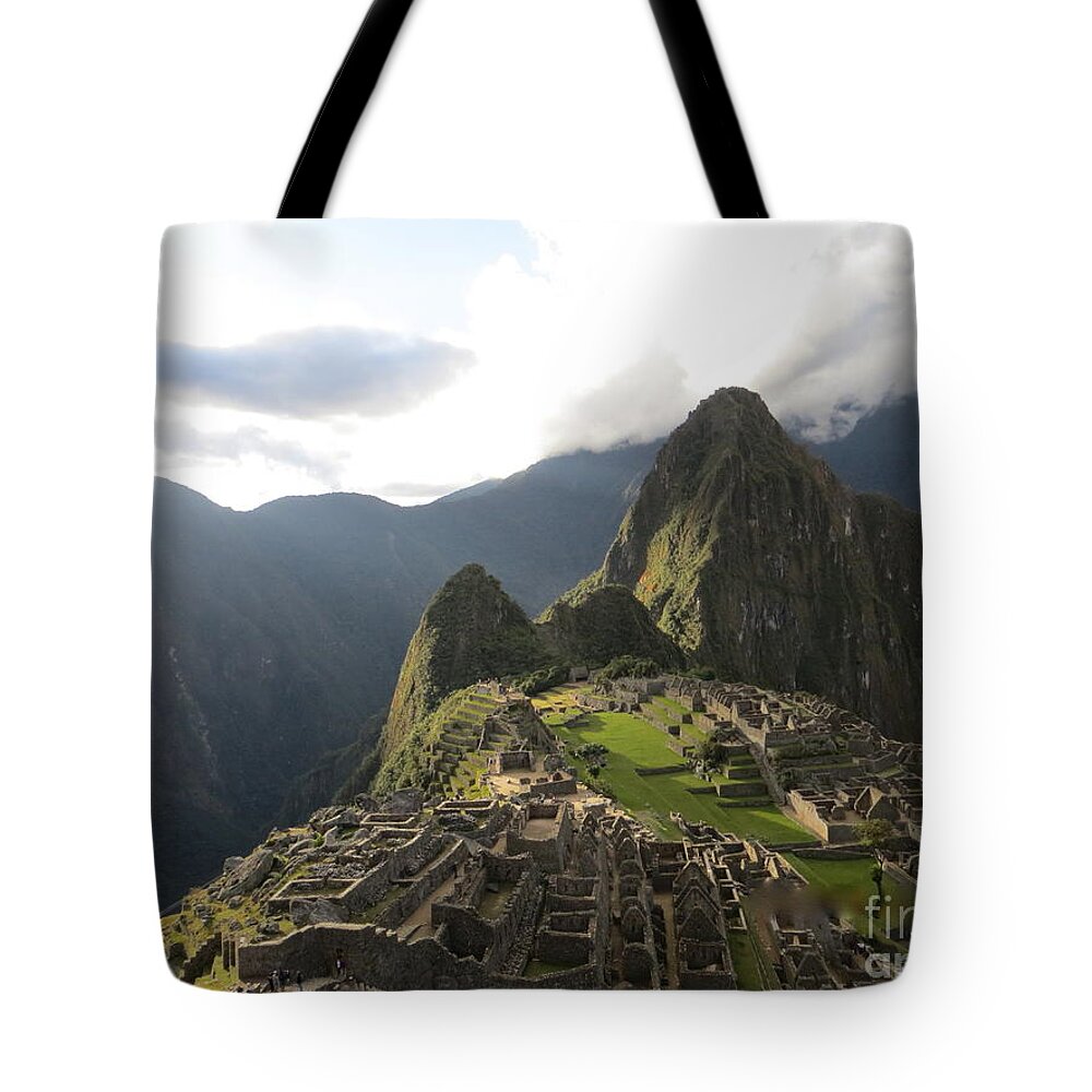 Machu Picchu Tote Bag featuring the photograph Machu Picchu by Margaret Welsh Willowsilk