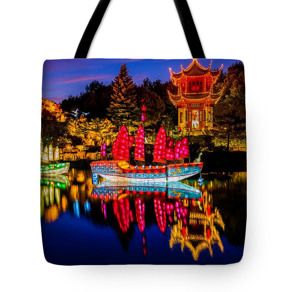 Magic Tote Bag featuring the photograph Magic of the Lanterns by Mark Rogers