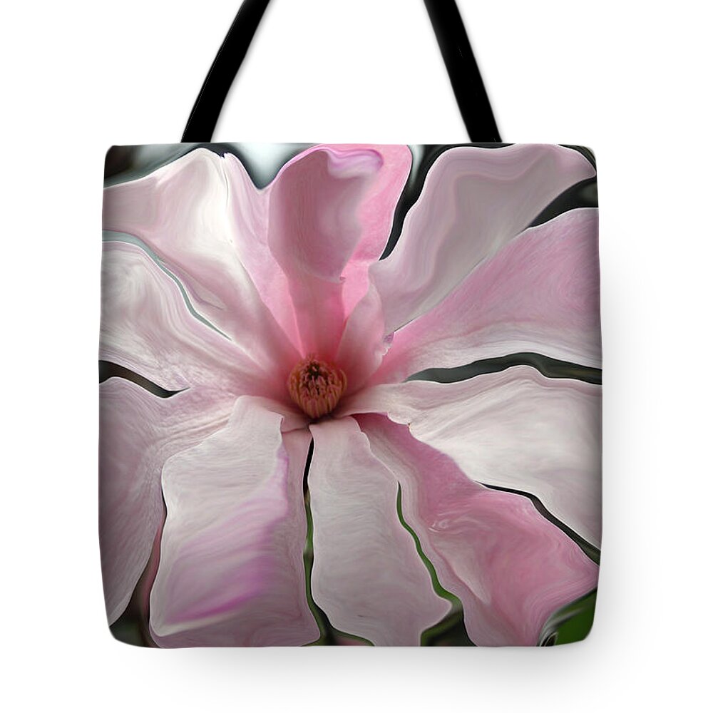 Flowers Tote Bag featuring the photograph Magnolia Blossom Series 706 by Jim Baker