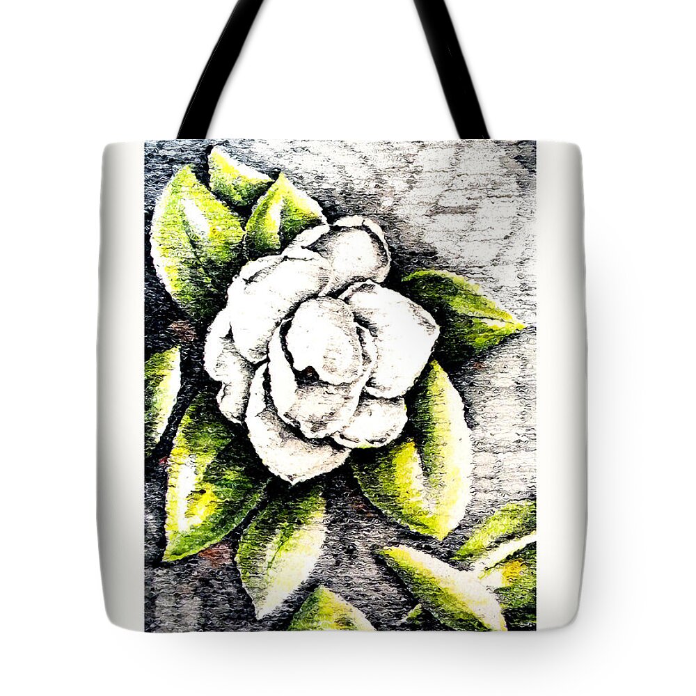 Magnolia Tote Bag featuring the digital art Magnolia II by C F Legette
