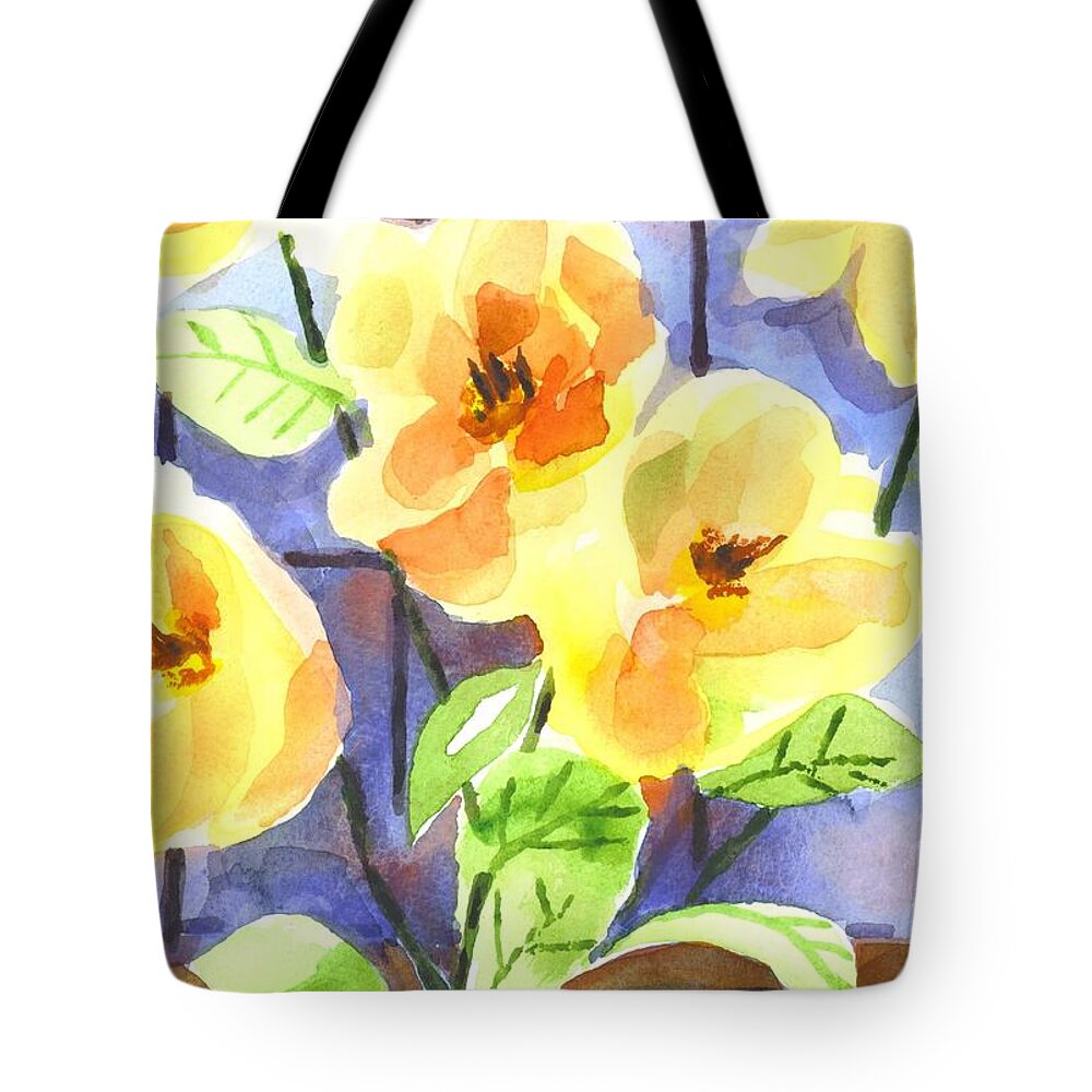 Magnolias Tote Bag featuring the painting Magnolias by Kip DeVore