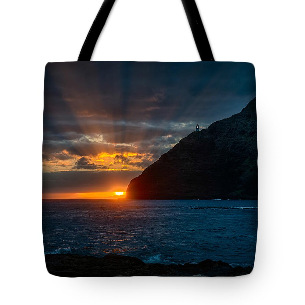 Hawaii Tote Bag featuring the photograph Makapuu Sunrise by Dan McManus