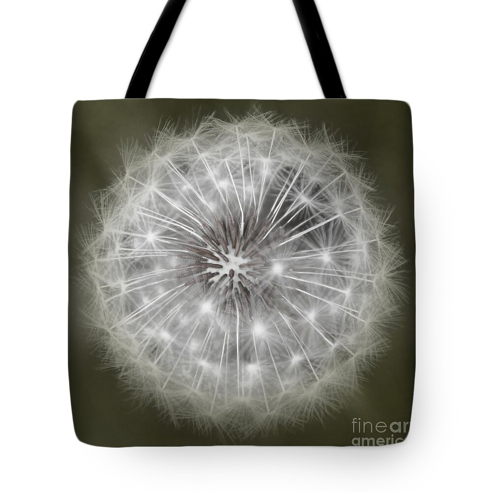 Dandelion Tote Bag featuring the photograph Make A Wish by Peggy Hughes